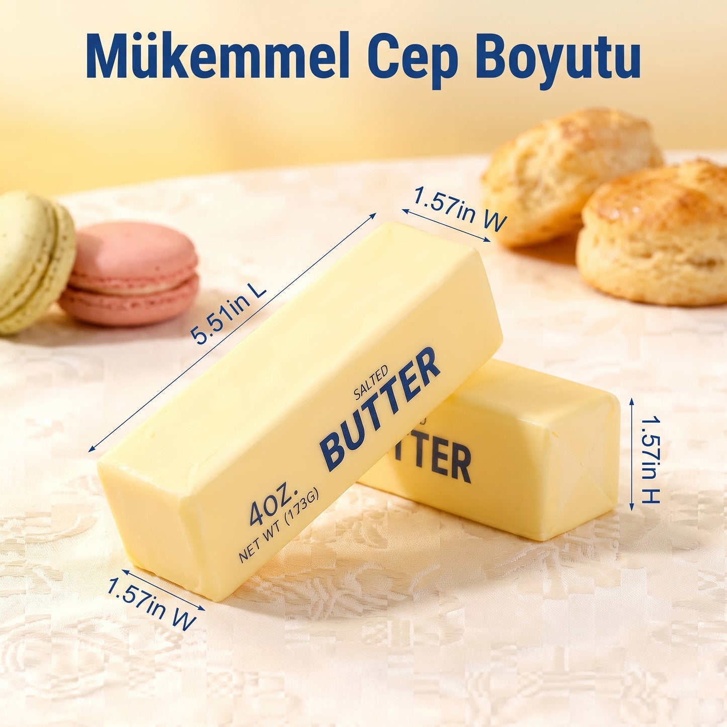 Squishy Butter Stres Oyuncağı Tereyağı