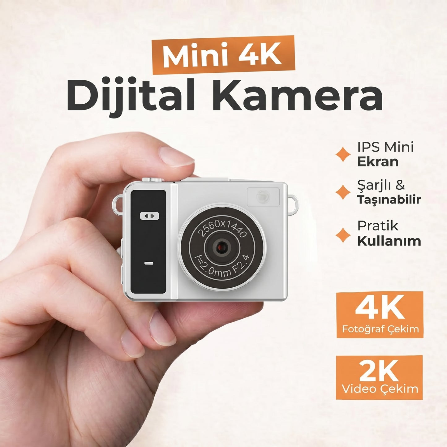 CepCam: Flip Ekranlı Mini Kamera